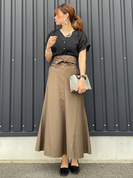 「Sugar spoon（シュガースプーン）のアイテム」を使った、yokoyama_yuuuさん（レディース・173cm）の秋コーディネート