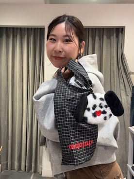 「アイテム（エコバッグ/サブバッグ）」を使った、なかじさん（レディース・165cm）の秋コーディネート