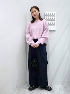 「アイテム（チノパンツ）」を使った、なかじさん（レディース・165cm・20代）の秋コーディネート