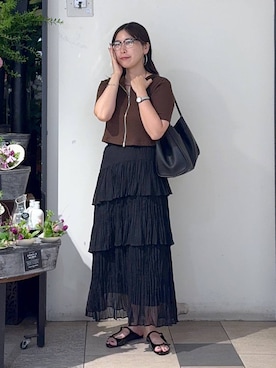 「アイテム（ピアス（両耳用））」を使った、なかじさん（レディース・165cm・20代）の夏コーディネート