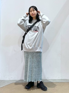「アイテム（スウェット）」を使った、なかじさん（レディース・165cm・20代）の秋コーディネート