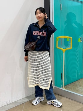 「アイテム（スウェット）」を使った、なかじさん（レディース・165cm・20代）の秋コーディネート