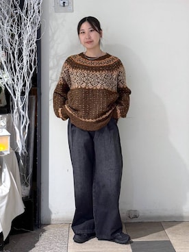 「アイテム（チョーカー）」を使った、なかじさん（レディース・165cm・20代）の冬コーディネート