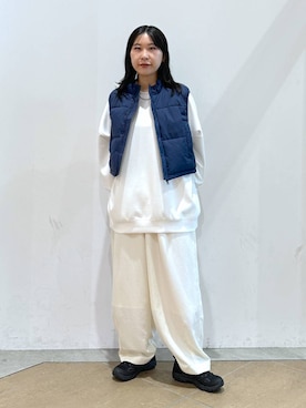 「アイテム（ダウンジャケット/コート）」を使った、なかじさん（レディース・165cm・20代）の秋コーディネート
