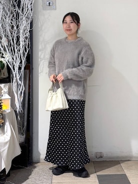 「アイテム（チョーカー）」を使った、なかじさん（レディース・165cm・20代）の冬コーディネート