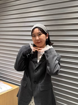 「アイテム（ヘアゴム）」を使った、なかじさん（レディース・165cm）の秋コーディネート