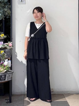 「アイテム（PC・スマホグッズ/家電）」を使った、なかじさん（レディース・165cm）の夏コーディネート