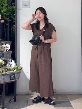 「アイテム（チョーカー）」を使った、なかじさん（レディース・165cm・20代）の夏コーディネート
