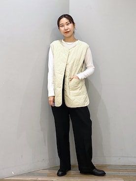 「ローリーズファーム(LOWRYS FARM)」｜「アイテム（その他アウター）」を使った、なかじさん（レディース・165cm）の秋コーディネート
