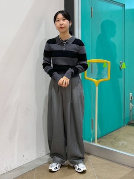 「ドットエスティ秋コーデ」｜「アイテム（アクセサリー）」を使った、なかじさん（レディース・165cm）の秋コーディネート
