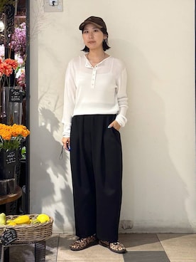 「アイテム（チョーカー）」を使った、なかじさん（レディース・165cm・20代）の秋コーディネート