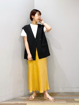 シワサテンマーメイドスカート 264832を使った人気ファッション