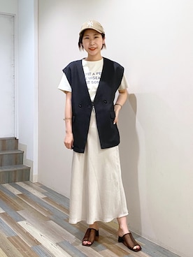 シワサテンマーメイドスカート 264832を使った人気ファッション