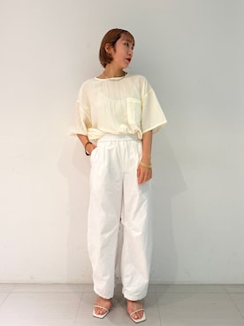 「フェスコーデ」｜「アイテム（チノパンツ）」を使った、suzuさん（レディース・158cm）の夏コーディネート