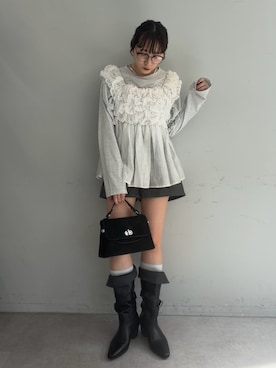 「mystic（ミスティック）のアイテム（バッグ）」を使った、suzuさん（レディース・158cm）の夏コーディネート