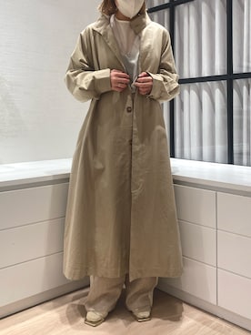 「Omekashi（オメカシ）のアイテム（その他アウター）」を使った、suzuさん（レディース・158cm）の冬コーディネート