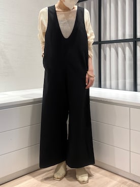 「Omekashi（オメカシ）のアイテム（オールインワン・サロペット）」を使った、suzuさん（レディース・158cm）の春コーディネート