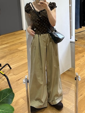 「mystic（ミスティック）のアイテム（バッグ）」を使った、suzuさん（レディース・158cm）の夏コーディネート