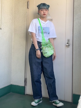 「ヘアアレンジ」｜小野 さん（レディース・157cm）の春コーディネート