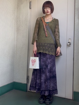 「アイテム（ブーツ）」を使った、小野 さん（レディース・158cm）の秋コーディネート