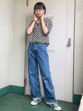 小野 さん(レディース・157cm)の夏コーディネート