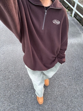 「アイテム（スウェット）」を使った、たけさん（メンズ・162cm）の秋コーディネート