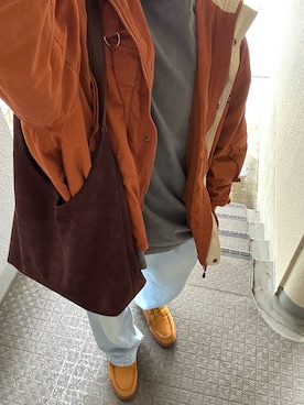 「アイテム（マウンテンパーカー）」を使った、たけさん（メンズ・162cm）の秋コーディネート