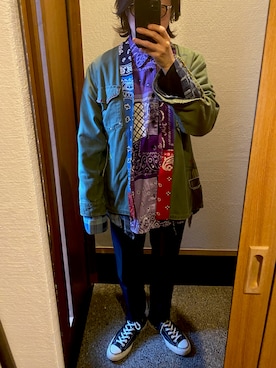 「Hexico（ヘキシコ）のアイテム」を使った、chancooさん（メンズ・172cm）の冬コーディネート