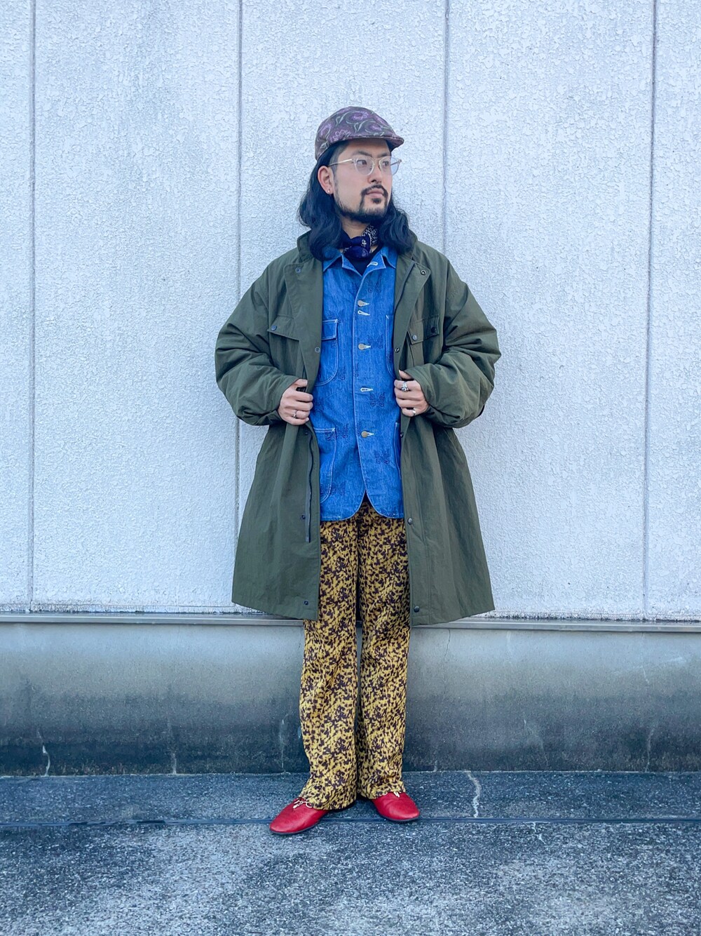 Needles ベレー帽 Needlesのハンチング/ベレー帽を使ったメンズ人気ファッション