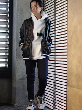 「LUSOR（ルーソル）のアイテム（ジャケット/アウター）」を使った、KENTO TAKAHASHIさん（メンズ・170cm）の冬コーディネート