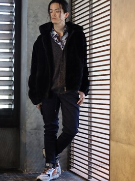 「アイテム（ブルゾン）」を使った、KENTO TAKAHASHIさん（メンズ・170cm・30代）の冬コーディネート