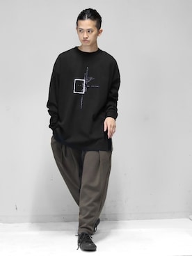 「OURET（オーレット）のアイテム（パンツ）」を使った、KENTO TAKAHASHIさん（メンズ・170cm）の夏コーディネート