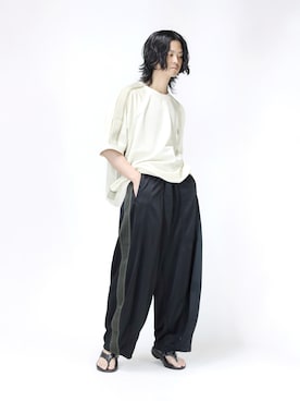 「アイテム（スリッポン）」を使った、KENTO TAKAHASHIさん（メンズ・170cm・30代）の夏コーディネート