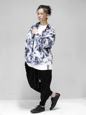 「OURET（オーレット）のアイテム（パンツ）」を使った、KENTO TAKAHASHIさん（メンズ・170cm）の夏コーディネート
