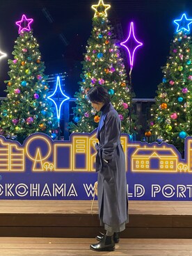 「NANO universe（ナノユニバース）のアイテム（その他アウター）」を使った、ゆずずさん（レディース・169cm）の冬コーディネート