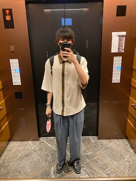 「真夏のアクティブスタイル」｜「アイテム（ローファー）」を使った、j.oさん（メンズ・185cm）の夏コーディネート