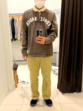 「Eddie Bauer（エディーバウアー）のアイテム」を使った、ゆっきーさん（メンズ・170cm）の冬コーディネート