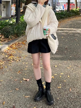 「kastane_ootd」｜「アイテム（ブルゾン）」を使った、とりさん（レディース・155cm）の秋コーディネート