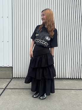 「NIKE(ナイキ)のアイテム(Tシャツ/カットソー)」を使った、NikeShibuya Scrambleさん(レディース・148cm)の夏コーディネート