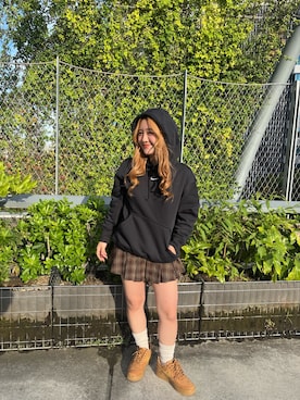 「ブラウン×ブラック」｜NikeShibuya Scrambleさん（レディース・148cm）の秋コーディネート