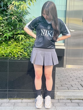 「NIKE（ナイキ）のアイテム」を使った、NikeShibuya Scrambleさん（レディース・157cm）の夏コーディネート