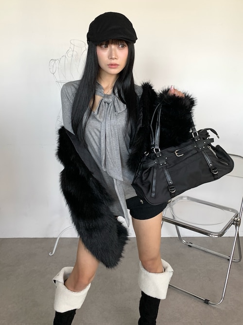 セール】【25年秋冬新作】2WAY 折り返しボア ムートンロングブーツ