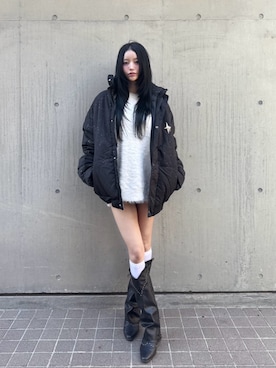 ダウンジャケット/コートを使った「y2k」のレディース人気ファッション