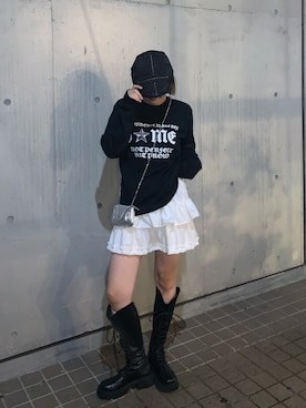 「lilful（リルフル）のアイテム（ハンチング/ベレー帽）」を使った、lilfulさん（レディース・155cm）の秋コーディネート