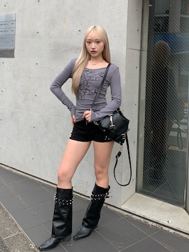 「lilful（リルフル）のアイテム」を使った、lilfulさん（レディース・160cm）の春コーディネート