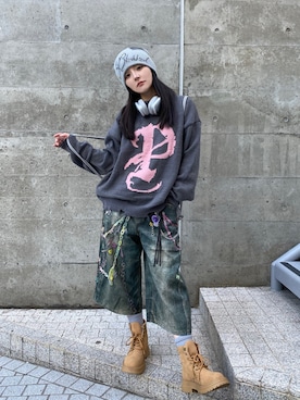 「アイテム（シューズ）」を使った、lilfulさん（レディース・161cm）の冬コーディネート