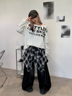 「lilful（リルフル）のアイテム（ハンチング/ベレー帽）」を使った、lilfulさん（レディース・160cm）の秋コーディネート