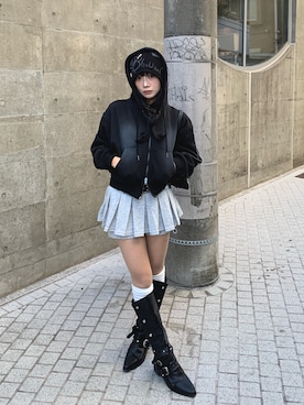 「アイテム（ブーツ）」を使った、lilfulさん（レディース・155cm）の冬コーディネート