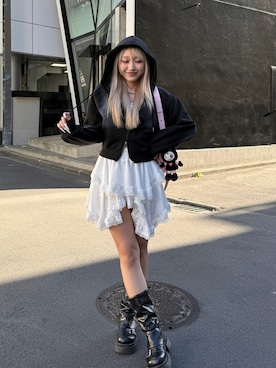 「lilful（リルフル）のアイテム」を使った、lilfulさん（レディース・160cm）の春コーディネート