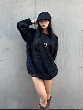 「lilful（リルフル）のアイテム（ハンチング/ベレー帽）」を使った、lilfulさん（レディース・155cm）の冬コーディネート